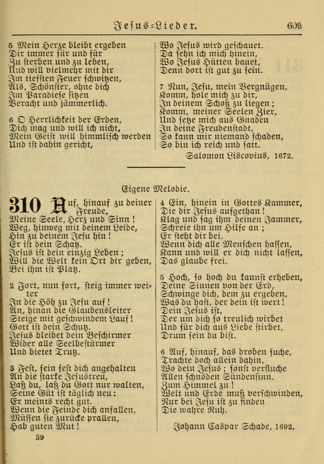 Kirchenbuch für Evangelisch-Lutherische Gemeinden: Herausgegeben von der Allgemeinen Versammlung der Evangelisch-Lutherischen Kirche in Nord Amerika (Neue und Verb. Aus.) page 609