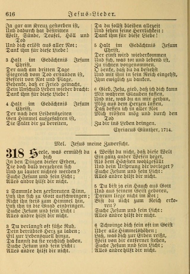 Kirchenbuch für Evangelisch-Lutherische Gemeinden: Herausgegeben von der Allgemeinen Versammlung der Evangelisch-Lutherischen Kirche in Nord Amerika (Neue und Verb. Aus.) page 616