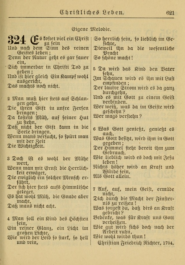 Kirchenbuch für Evangelisch-Lutherische Gemeinden: Herausgegeben von der Allgemeinen Versammlung der Evangelisch-Lutherischen Kirche in Nord Amerika (Neue und Verb. Aus.) page 621