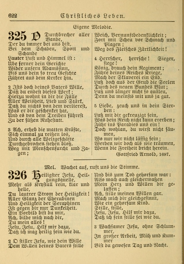 Kirchenbuch für Evangelisch-Lutherische Gemeinden: Herausgegeben von der Allgemeinen Versammlung der Evangelisch-Lutherischen Kirche in Nord Amerika (Neue und Verb. Aus.) page 622