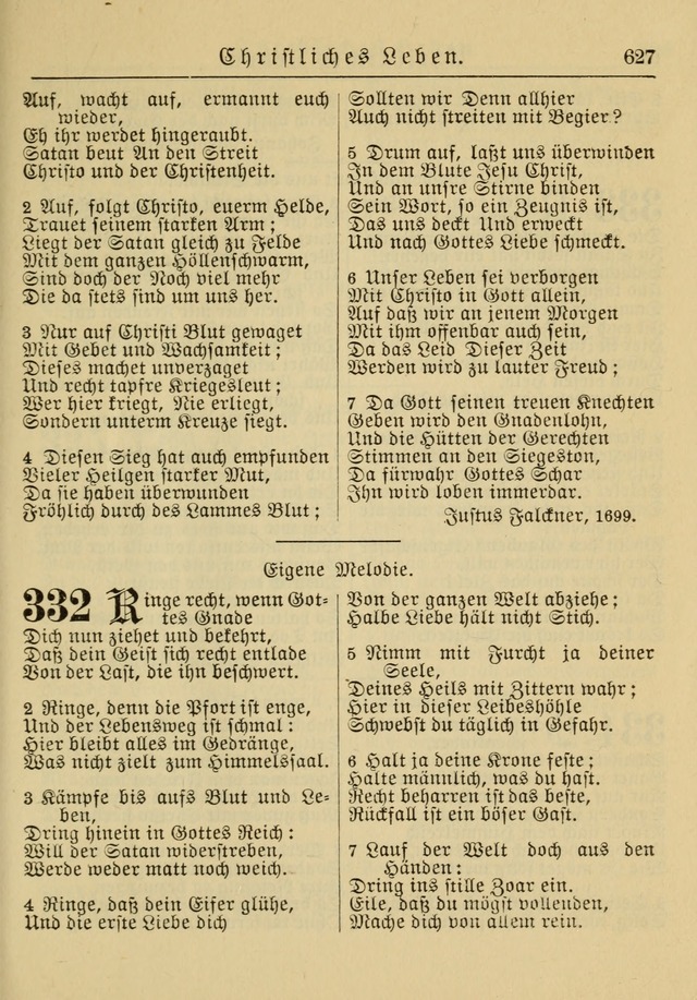 Kirchenbuch für Evangelisch-Lutherische Gemeinden: Herausgegeben von der Allgemeinen Versammlung der Evangelisch-Lutherischen Kirche in Nord Amerika (Neue und Verb. Aus.) page 627