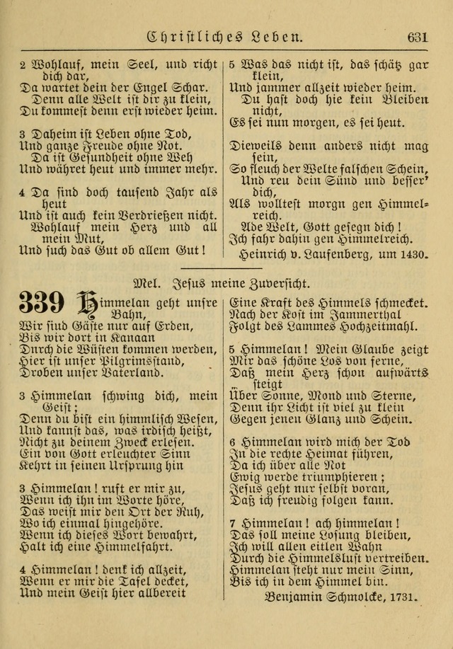 Kirchenbuch für Evangelisch-Lutherische Gemeinden: Herausgegeben von der Allgemeinen Versammlung der Evangelisch-Lutherischen Kirche in Nord Amerika (Neue und Verb. Aus.) page 631