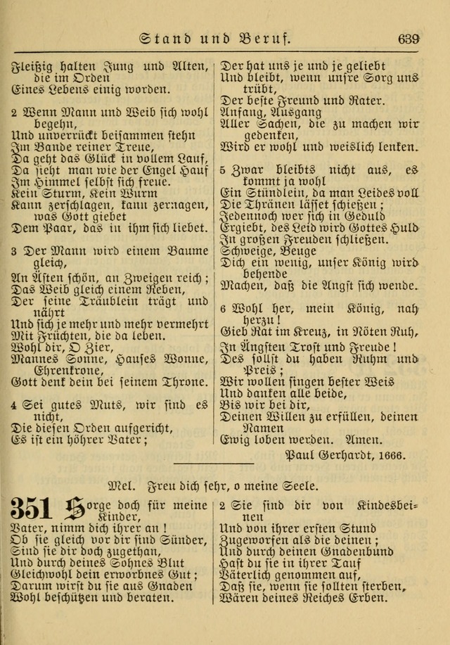 Kirchenbuch für Evangelisch-Lutherische Gemeinden: Herausgegeben von der Allgemeinen Versammlung der Evangelisch-Lutherischen Kirche in Nord Amerika (Neue und Verb. Aus.) page 639