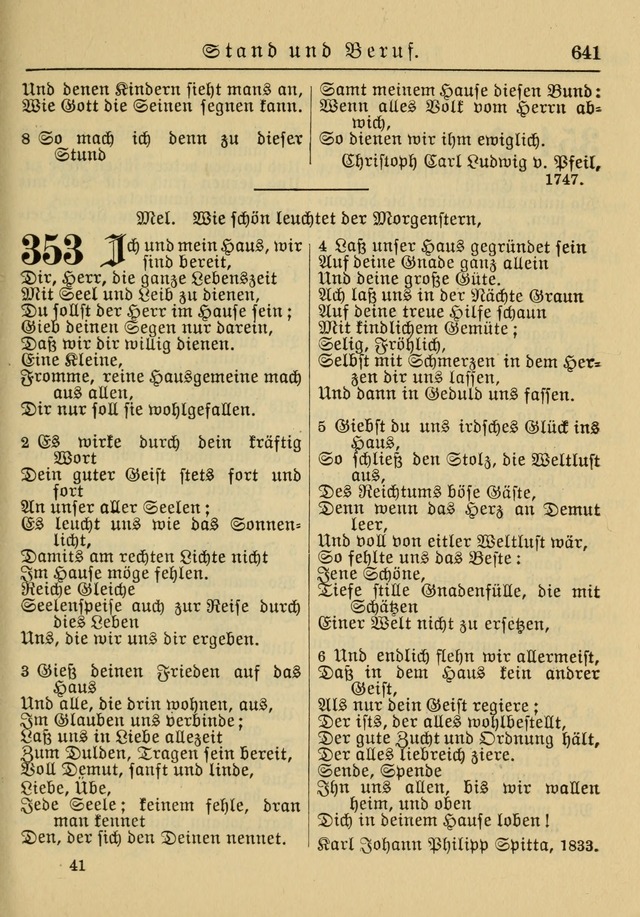 Kirchenbuch für Evangelisch-Lutherische Gemeinden: Herausgegeben von der Allgemeinen Versammlung der Evangelisch-Lutherischen Kirche in Nord Amerika (Neue und Verb. Aus.) page 641