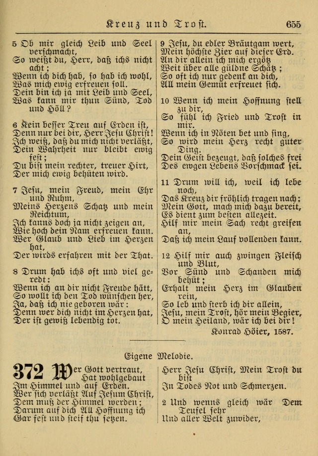 Kirchenbuch für Evangelisch-Lutherische Gemeinden: Herausgegeben von der Allgemeinen Versammlung der Evangelisch-Lutherischen Kirche in Nord Amerika (Neue und Verb. Aus.) page 655