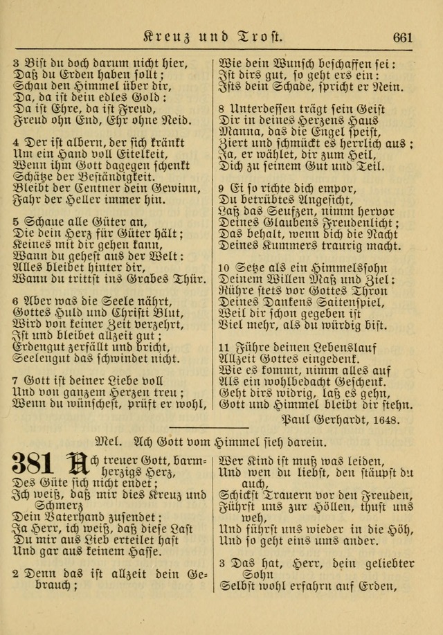 Kirchenbuch für Evangelisch-Lutherische Gemeinden: Herausgegeben von der Allgemeinen Versammlung der Evangelisch-Lutherischen Kirche in Nord Amerika (Neue und Verb. Aus.) page 661