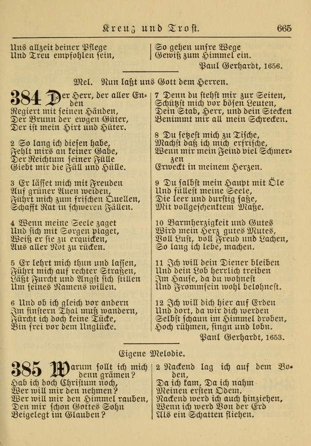 Kirchenbuch für Evangelisch-Lutherische Gemeinden: Herausgegeben von der Allgemeinen Versammlung der Evangelisch-Lutherischen Kirche in Nord Amerika (Neue und Verb. Aus.) page 665