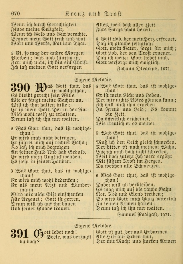 Kirchenbuch für Evangelisch-Lutherische Gemeinden: Herausgegeben von der Allgemeinen Versammlung der Evangelisch-Lutherischen Kirche in Nord Amerika (Neue und Verb. Aus.) page 670