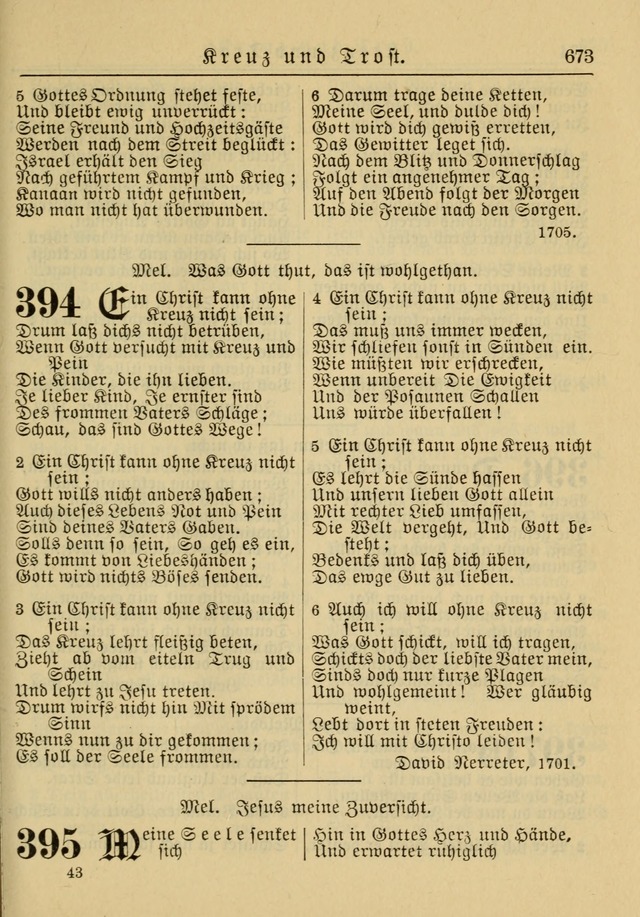 Kirchenbuch für Evangelisch-Lutherische Gemeinden: Herausgegeben von der Allgemeinen Versammlung der Evangelisch-Lutherischen Kirche in Nord Amerika (Neue und Verb. Aus.) page 673