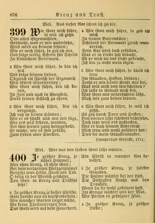 Kirchenbuch für Evangelisch-Lutherische Gemeinden: Herausgegeben von der Allgemeinen Versammlung der Evangelisch-Lutherischen Kirche in Nord Amerika (Neue und Verb. Aus.) page 676