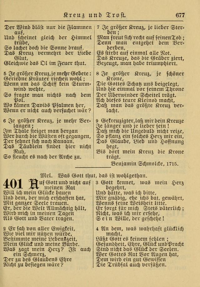 Kirchenbuch für Evangelisch-Lutherische Gemeinden: Herausgegeben von der Allgemeinen Versammlung der Evangelisch-Lutherischen Kirche in Nord Amerika (Neue und Verb. Aus.) page 677