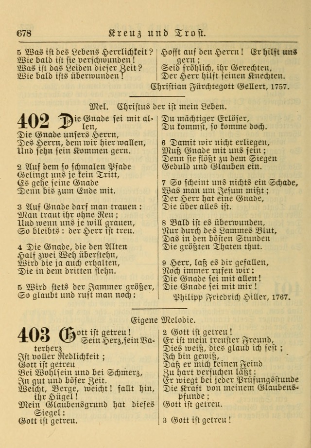 Kirchenbuch für Evangelisch-Lutherische Gemeinden: Herausgegeben von der Allgemeinen Versammlung der Evangelisch-Lutherischen Kirche in Nord Amerika (Neue und Verb. Aus.) page 678