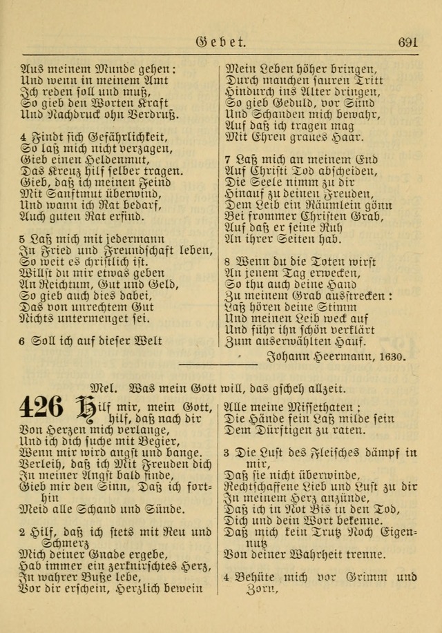 Kirchenbuch für Evangelisch-Lutherische Gemeinden: Herausgegeben von der Allgemeinen Versammlung der Evangelisch-Lutherischen Kirche in Nord Amerika (Neue und Verb. Aus.) page 691