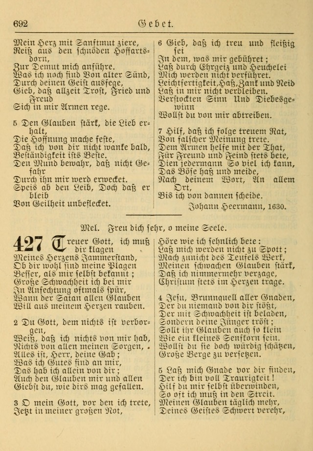 Kirchenbuch für Evangelisch-Lutherische Gemeinden: Herausgegeben von der Allgemeinen Versammlung der Evangelisch-Lutherischen Kirche in Nord Amerika (Neue und Verb. Aus.) page 692