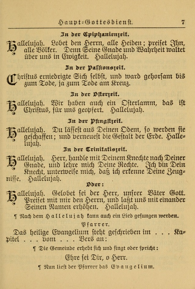 Kirchenbuch für Evangelisch-Lutherische Gemeinden: Herausgegeben von der Allgemeinen Versammlung der Evangelisch-Lutherischen Kirche in Nord Amerika (Neue und Verb. Aus.) page 7