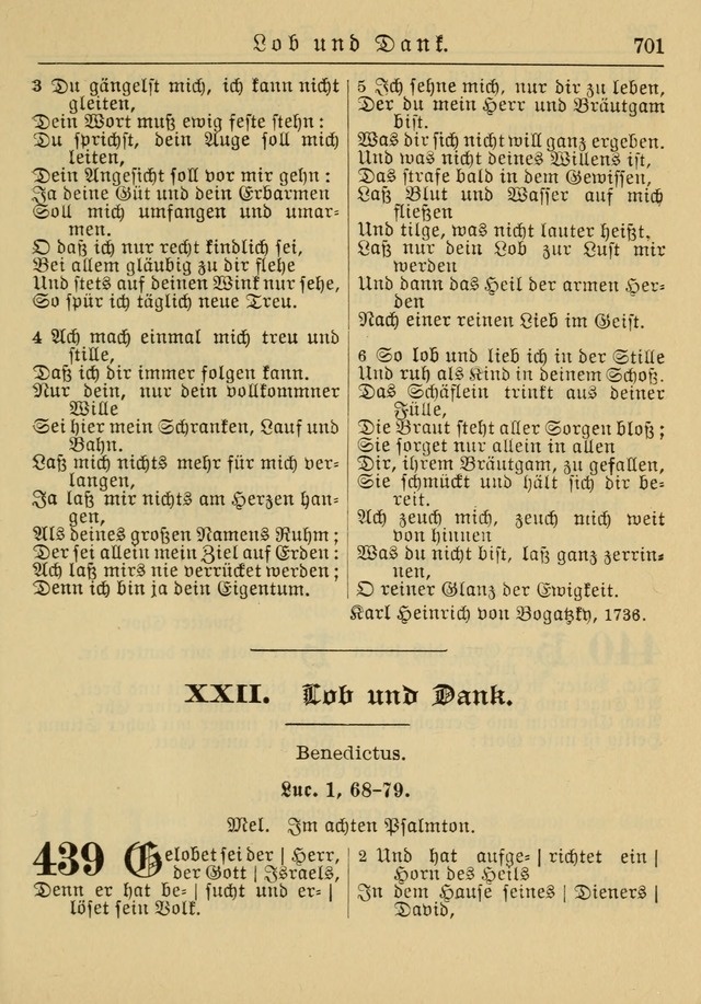 Kirchenbuch für Evangelisch-Lutherische Gemeinden: Herausgegeben von der Allgemeinen Versammlung der Evangelisch-Lutherischen Kirche in Nord Amerika (Neue und Verb. Aus.) page 701