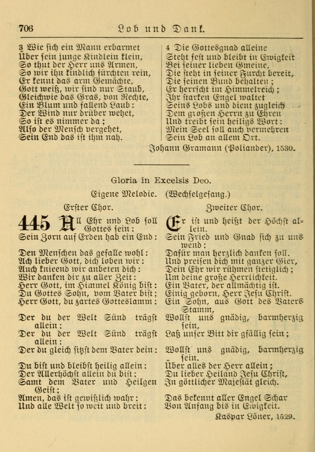 Kirchenbuch für Evangelisch-Lutherische Gemeinden: Herausgegeben von der Allgemeinen Versammlung der Evangelisch-Lutherischen Kirche in Nord Amerika (Neue und Verb. Aus.) page 706