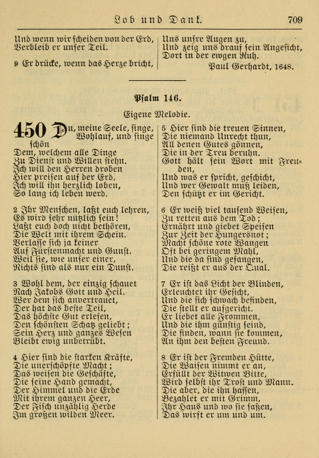 Kirchenbuch für Evangelisch-Lutherische Gemeinden: Herausgegeben von der Allgemeinen Versammlung der Evangelisch-Lutherischen Kirche in Nord Amerika (Neue und Verb. Aus.) page 709