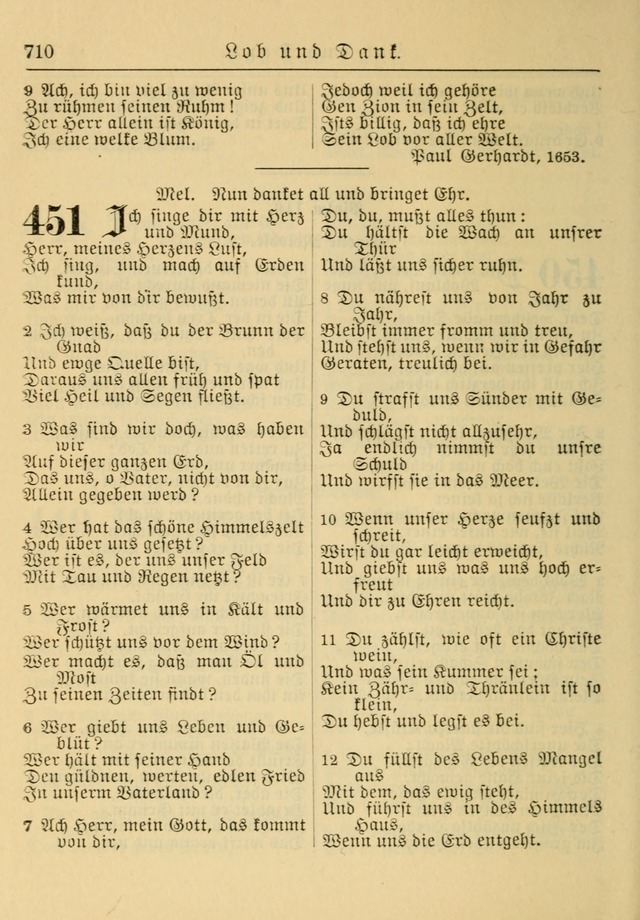 Kirchenbuch für Evangelisch-Lutherische Gemeinden: Herausgegeben von der Allgemeinen Versammlung der Evangelisch-Lutherischen Kirche in Nord Amerika (Neue und Verb. Aus.) page 710