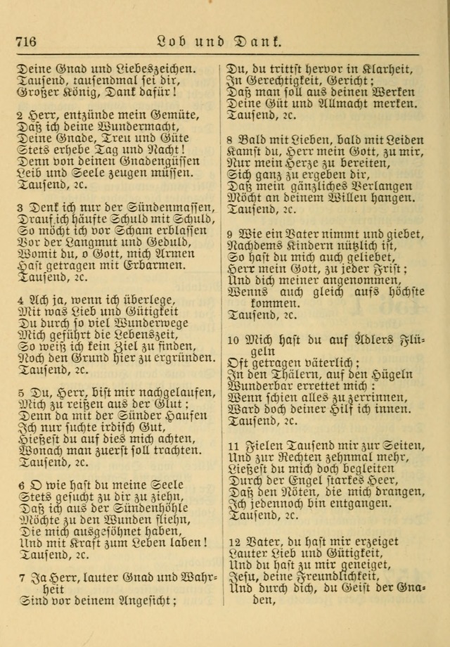 Kirchenbuch für Evangelisch-Lutherische Gemeinden: Herausgegeben von der Allgemeinen Versammlung der Evangelisch-Lutherischen Kirche in Nord Amerika (Neue und Verb. Aus.) page 716