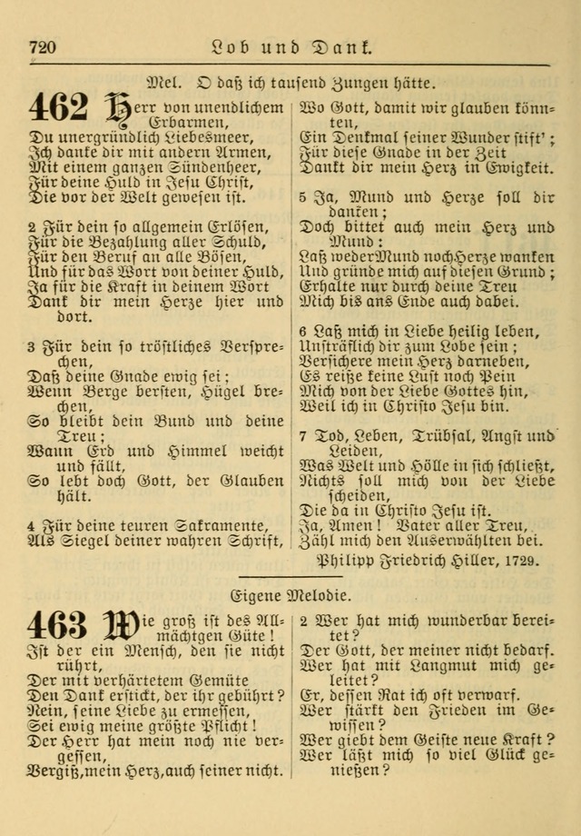 Kirchenbuch für Evangelisch-Lutherische Gemeinden: Herausgegeben von der Allgemeinen Versammlung der Evangelisch-Lutherischen Kirche in Nord Amerika (Neue und Verb. Aus.) page 720