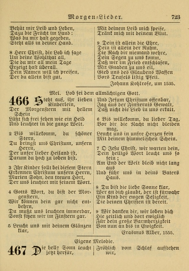 Kirchenbuch für Evangelisch-Lutherische Gemeinden: Herausgegeben von der Allgemeinen Versammlung der Evangelisch-Lutherischen Kirche in Nord Amerika (Neue und Verb. Aus.) page 723