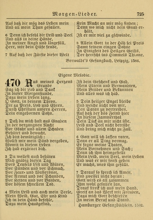 Kirchenbuch für Evangelisch-Lutherische Gemeinden: Herausgegeben von der Allgemeinen Versammlung der Evangelisch-Lutherischen Kirche in Nord Amerika (Neue und Verb. Aus.) page 725