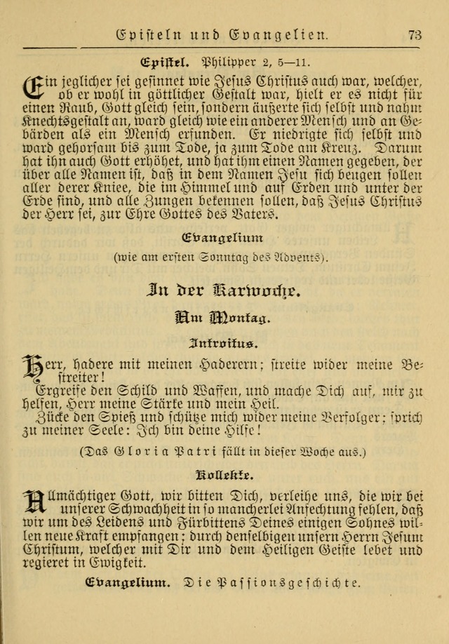 Kirchenbuch für Evangelisch-Lutherische Gemeinden: Herausgegeben von der Allgemeinen Versammlung der Evangelisch-Lutherischen Kirche in Nord Amerika (Neue und Verb. Aus.) page 73