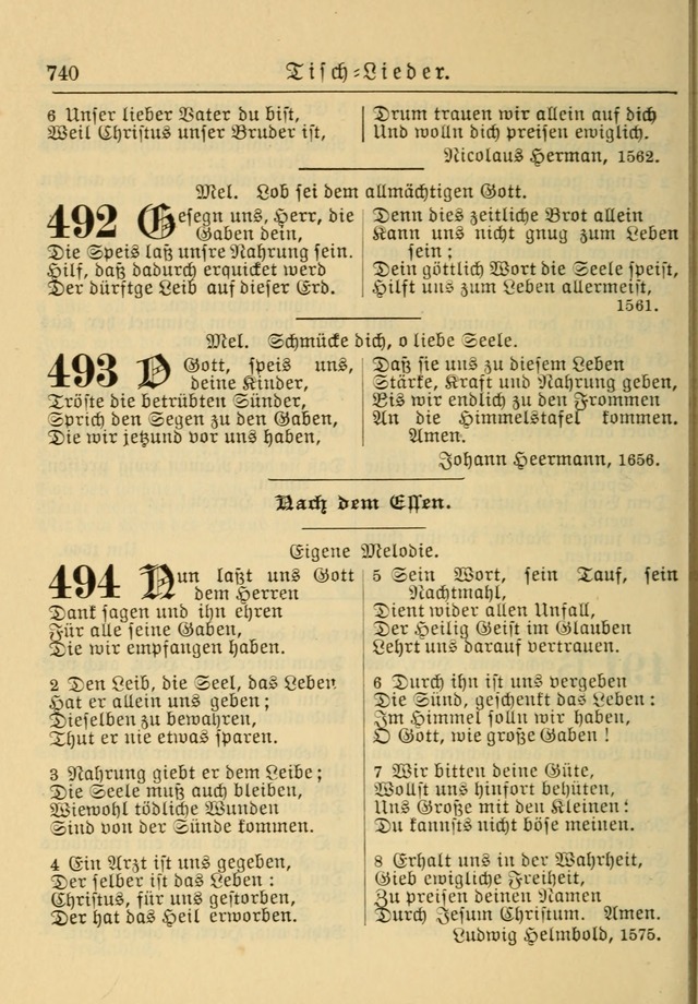 Kirchenbuch für Evangelisch-Lutherische Gemeinden: Herausgegeben von der Allgemeinen Versammlung der Evangelisch-Lutherischen Kirche in Nord Amerika (Neue und Verb. Aus.) page 740