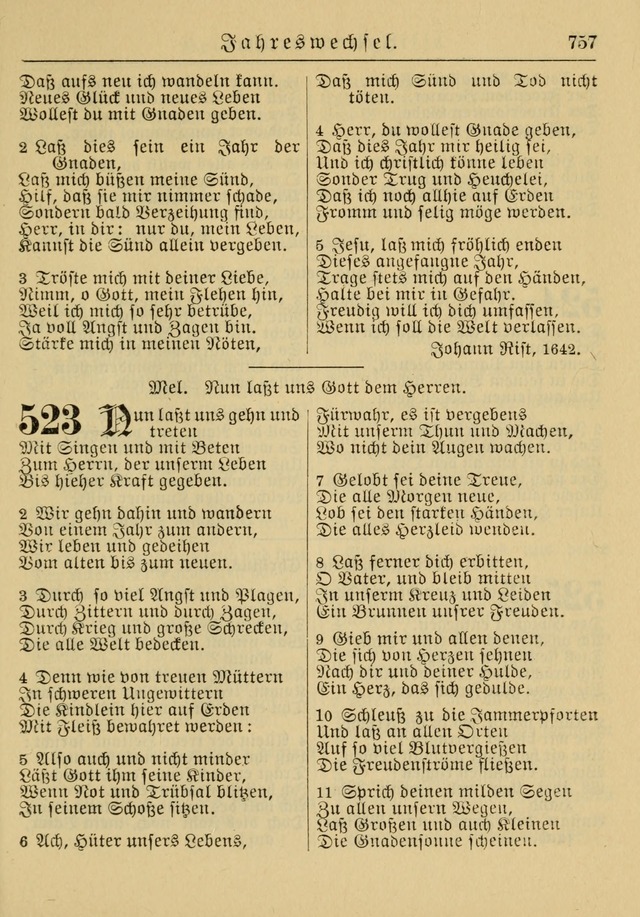 Kirchenbuch für Evangelisch-Lutherische Gemeinden: Herausgegeben von der Allgemeinen Versammlung der Evangelisch-Lutherischen Kirche in Nord Amerika (Neue und Verb. Aus.) page 757