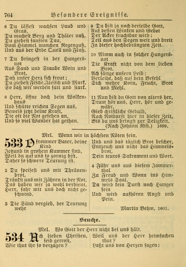 Kirchenbuch für Evangelisch-Lutherische Gemeinden: Herausgegeben von der Allgemeinen Versammlung der Evangelisch-Lutherischen Kirche in Nord Amerika (Neue und Verb. Aus.) page 764