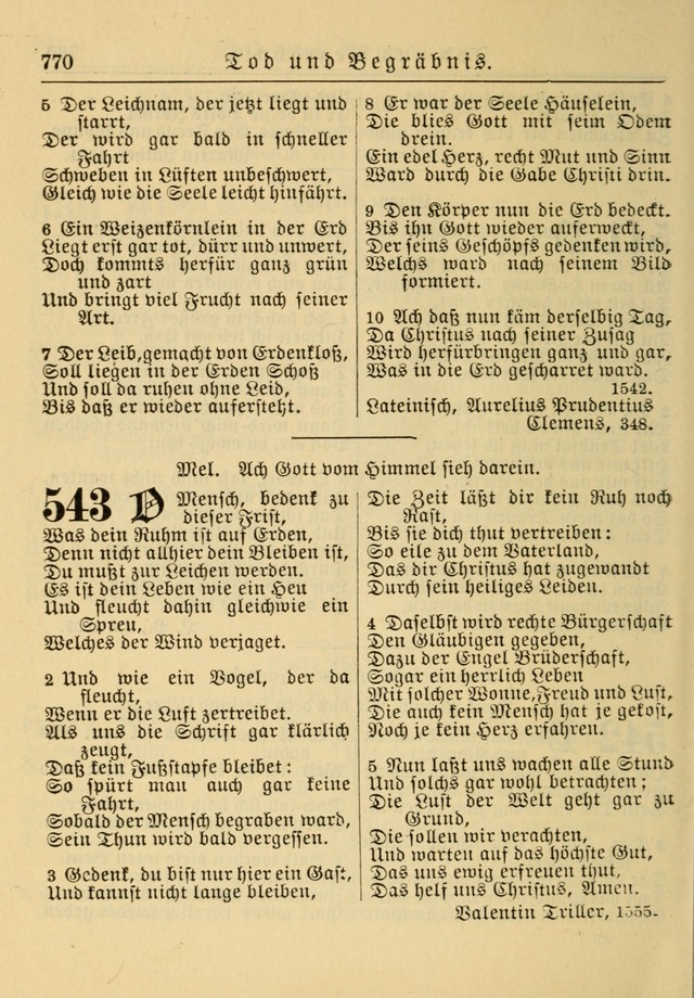 Kirchenbuch für Evangelisch-Lutherische Gemeinden: Herausgegeben von der Allgemeinen Versammlung der Evangelisch-Lutherischen Kirche in Nord Amerika (Neue und Verb. Aus.) page 770