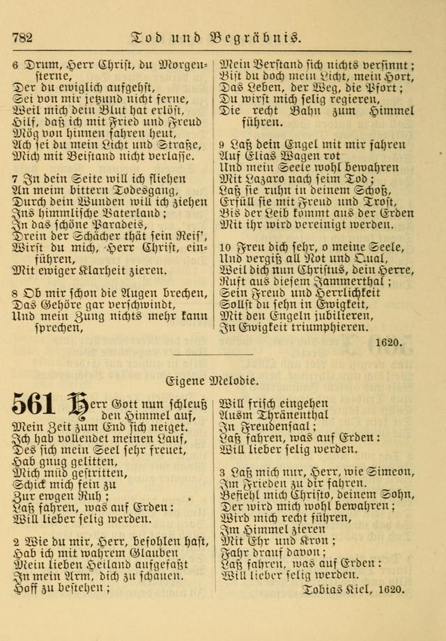 Kirchenbuch für Evangelisch-Lutherische Gemeinden: Herausgegeben von der Allgemeinen Versammlung der Evangelisch-Lutherischen Kirche in Nord Amerika (Neue und Verb. Aus.) page 782