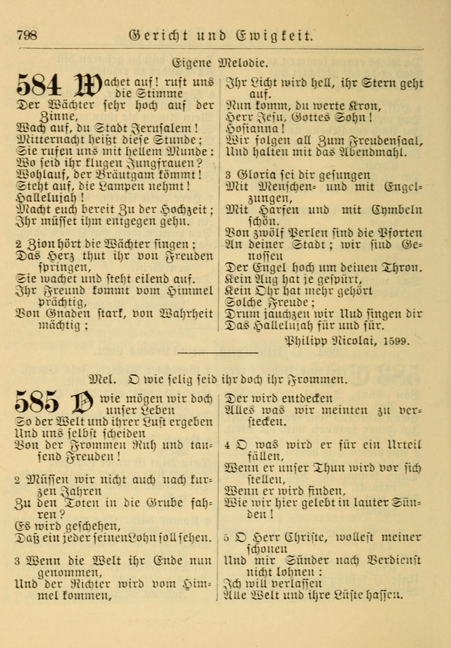 Kirchenbuch für Evangelisch-Lutherische Gemeinden: Herausgegeben von der Allgemeinen Versammlung der Evangelisch-Lutherischen Kirche in Nord Amerika (Neue und Verb. Aus.) page 798