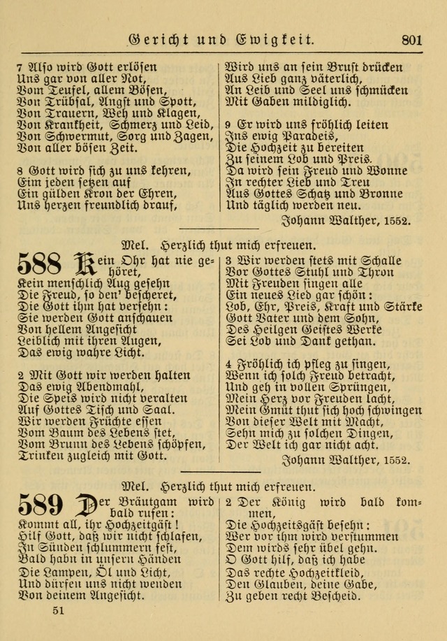 Kirchenbuch für Evangelisch-Lutherische Gemeinden: Herausgegeben von der Allgemeinen Versammlung der Evangelisch-Lutherischen Kirche in Nord Amerika (Neue und Verb. Aus.) page 801