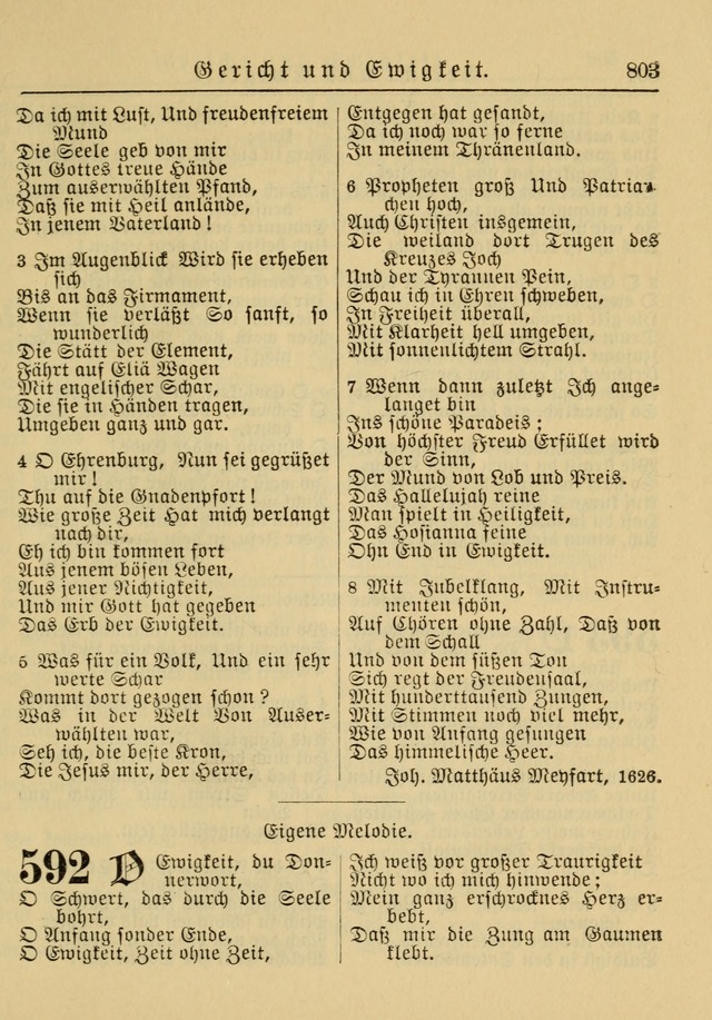 Kirchenbuch für Evangelisch-Lutherische Gemeinden: Herausgegeben von der Allgemeinen Versammlung der Evangelisch-Lutherischen Kirche in Nord Amerika (Neue und Verb. Aus.) page 803