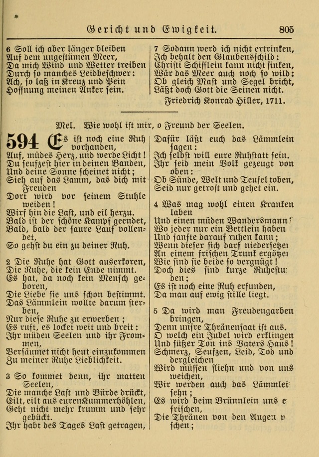 Kirchenbuch für Evangelisch-Lutherische Gemeinden: Herausgegeben von der Allgemeinen Versammlung der Evangelisch-Lutherischen Kirche in Nord Amerika (Neue und Verb. Aus.) page 805