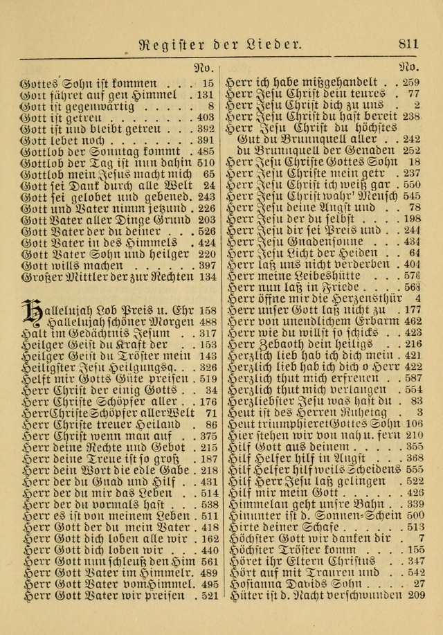 Kirchenbuch für Evangelisch-Lutherische Gemeinden: Herausgegeben von der Allgemeinen Versammlung der Evangelisch-Lutherischen Kirche in Nord Amerika (Neue und Verb. Aus.) page 811