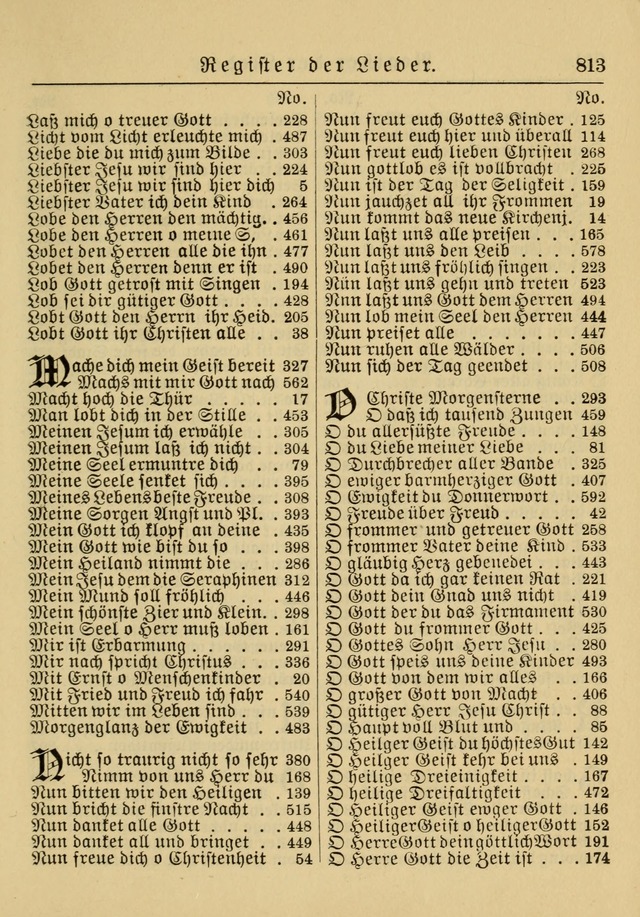 Kirchenbuch für Evangelisch-Lutherische Gemeinden: Herausgegeben von der Allgemeinen Versammlung der Evangelisch-Lutherischen Kirche in Nord Amerika (Neue und Verb. Aus.) page 813