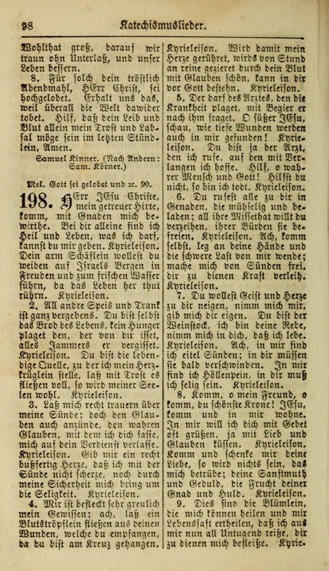 Kirchen-Gesangbuch für Evang.-Lutherische Gemeinden: ungeänderter Augsburgischer Confession, darin des seligen Dr. Martin Luthers und anderer geistreichen Lehrer gebräuchlichste Kirchen-Lieder... page 100