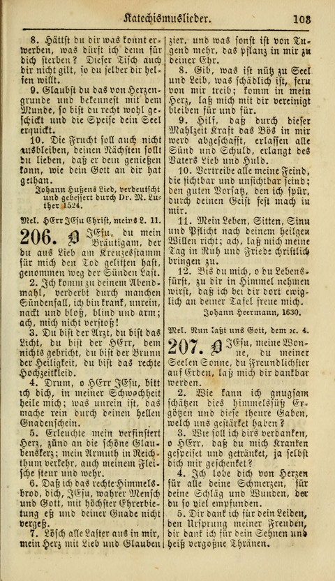 Kirchen-Gesangbuch für Evang.-Lutherische Gemeinden: ungeänderter Augsburgischer Confession, darin des seligen Dr. Martin Luthers und anderer geistreichen Lehrer gebräuchlichste Kirchen-Lieder... page 105