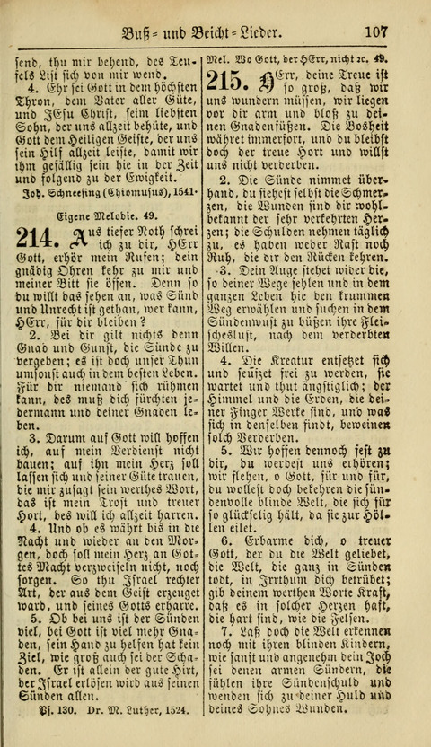 Kirchen-Gesangbuch für Evang.-Lutherische Gemeinden: ungeänderter Augsburgischer Confession, darin des seligen Dr. Martin Luthers und anderer geistreichen Lehrer gebräuchlichste Kirchen-Lieder... page 109