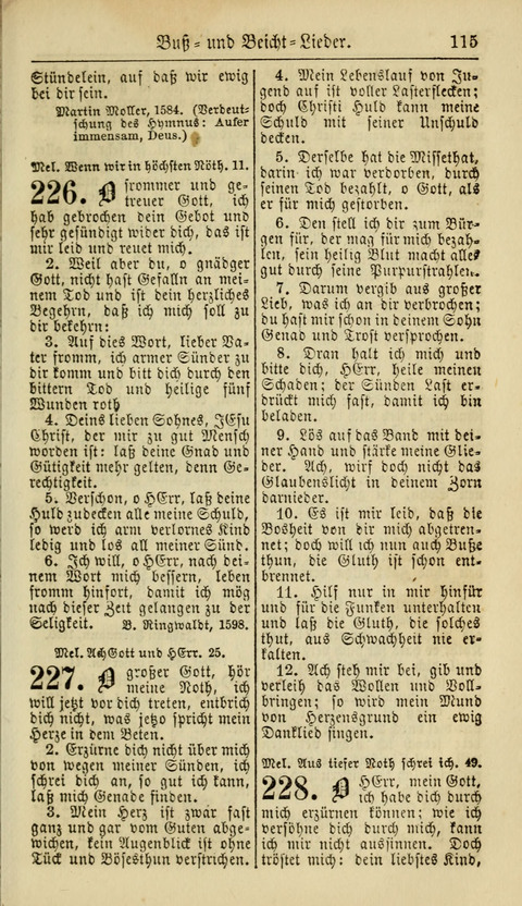 Kirchen-Gesangbuch für Evang.-Lutherische Gemeinden: ungeänderter Augsburgischer Confession, darin des seligen Dr. Martin Luthers und anderer geistreichen Lehrer gebräuchlichste Kirchen-Lieder... page 117