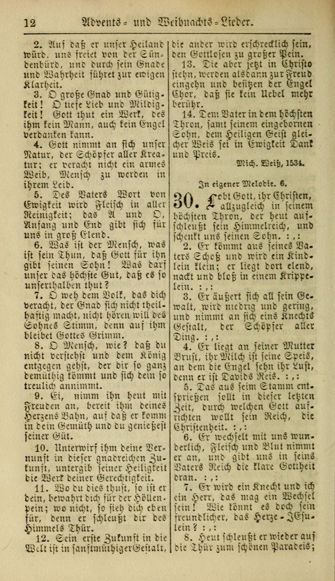 Kirchen-Gesangbuch für Evang.-Lutherische Gemeinden: ungeänderter Augsburgischer Confession, darin des seligen Dr. Martin Luthers und anderer geistreichen Lehrer gebräuchlichste Kirchen-Lieder... page 14