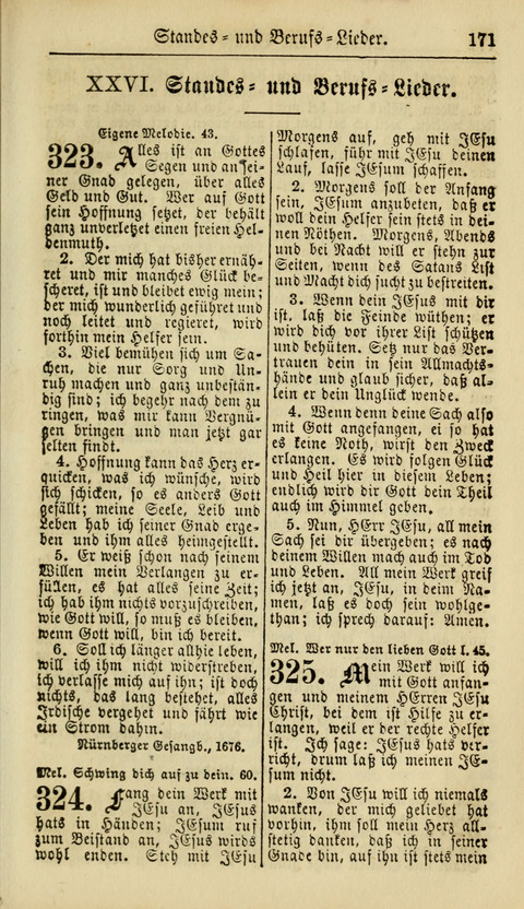 Kirchen-Gesangbuch für Evang.-Lutherische Gemeinden: ungeänderter Augsburgischer Confession, darin des seligen Dr. Martin Luthers und anderer geistreichen Lehrer gebräuchlichste Kirchen-Lieder... page 173