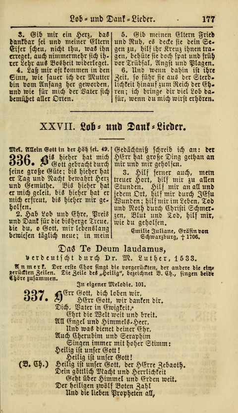 Kirchen-Gesangbuch für Evang.-Lutherische Gemeinden: ungeänderter Augsburgischer Confession, darin des seligen Dr. Martin Luthers und anderer geistreichen Lehrer gebräuchlichste Kirchen-Lieder... page 179