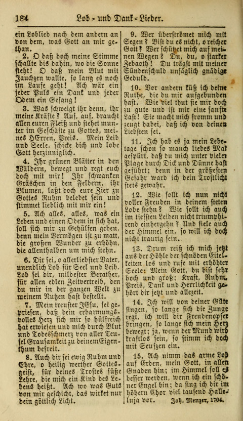 Kirchen-Gesangbuch für Evang.-Lutherische Gemeinden: ungeänderter Augsburgischer Confession, darin des seligen Dr. Martin Luthers und anderer geistreichen Lehrer gebräuchlichste Kirchen-Lieder... page 186