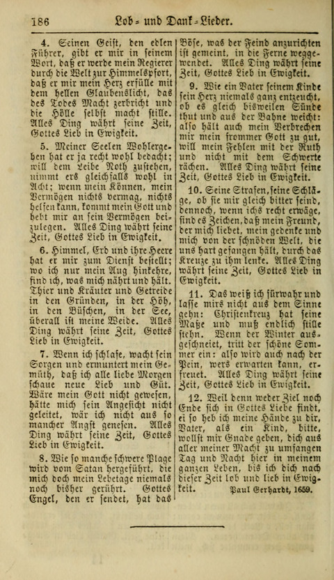 Kirchen-Gesangbuch für Evang.-Lutherische Gemeinden: ungeänderter Augsburgischer Confession, darin des seligen Dr. Martin Luthers und anderer geistreichen Lehrer gebräuchlichste Kirchen-Lieder... page 188