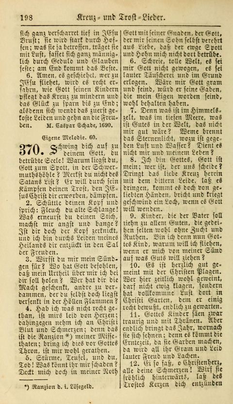 Kirchen-Gesangbuch für Evang.-Lutherische Gemeinden: ungeänderter Augsburgischer Confession, darin des seligen Dr. Martin Luthers und anderer geistreichen Lehrer gebräuchlichste Kirchen-Lieder... page 200