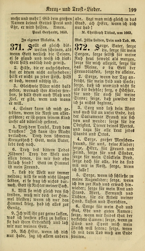 Kirchen-Gesangbuch für Evang.-Lutherische Gemeinden: ungeänderter Augsburgischer Confession, darin des seligen Dr. Martin Luthers und anderer geistreichen Lehrer gebräuchlichste Kirchen-Lieder... page 201